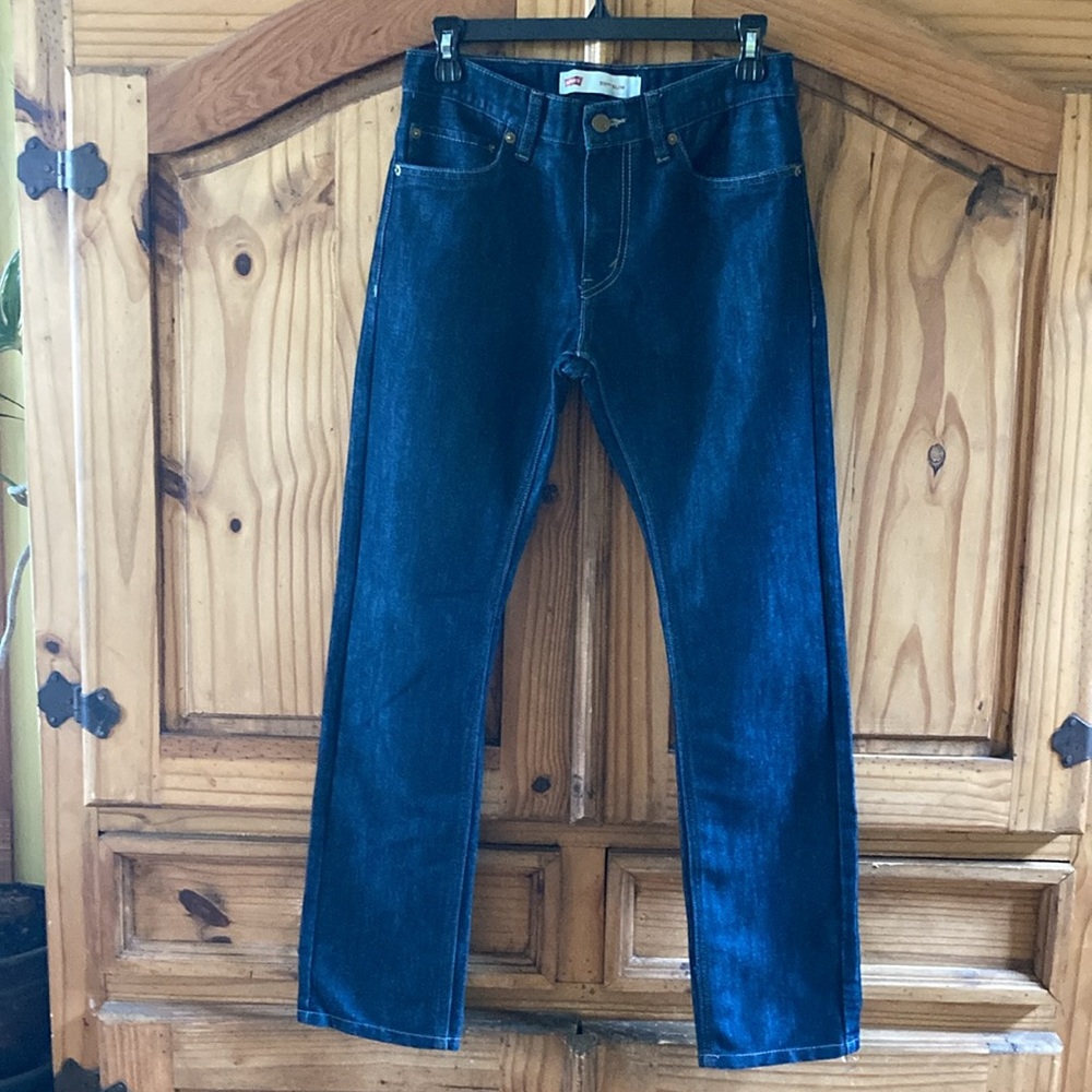 Boys Levi’s 511 Slim dark wash blue jeans size 16 (28X28) - NWOT